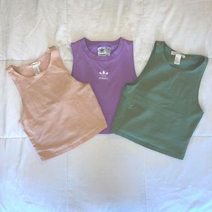 Adidas Crop Gym Tops